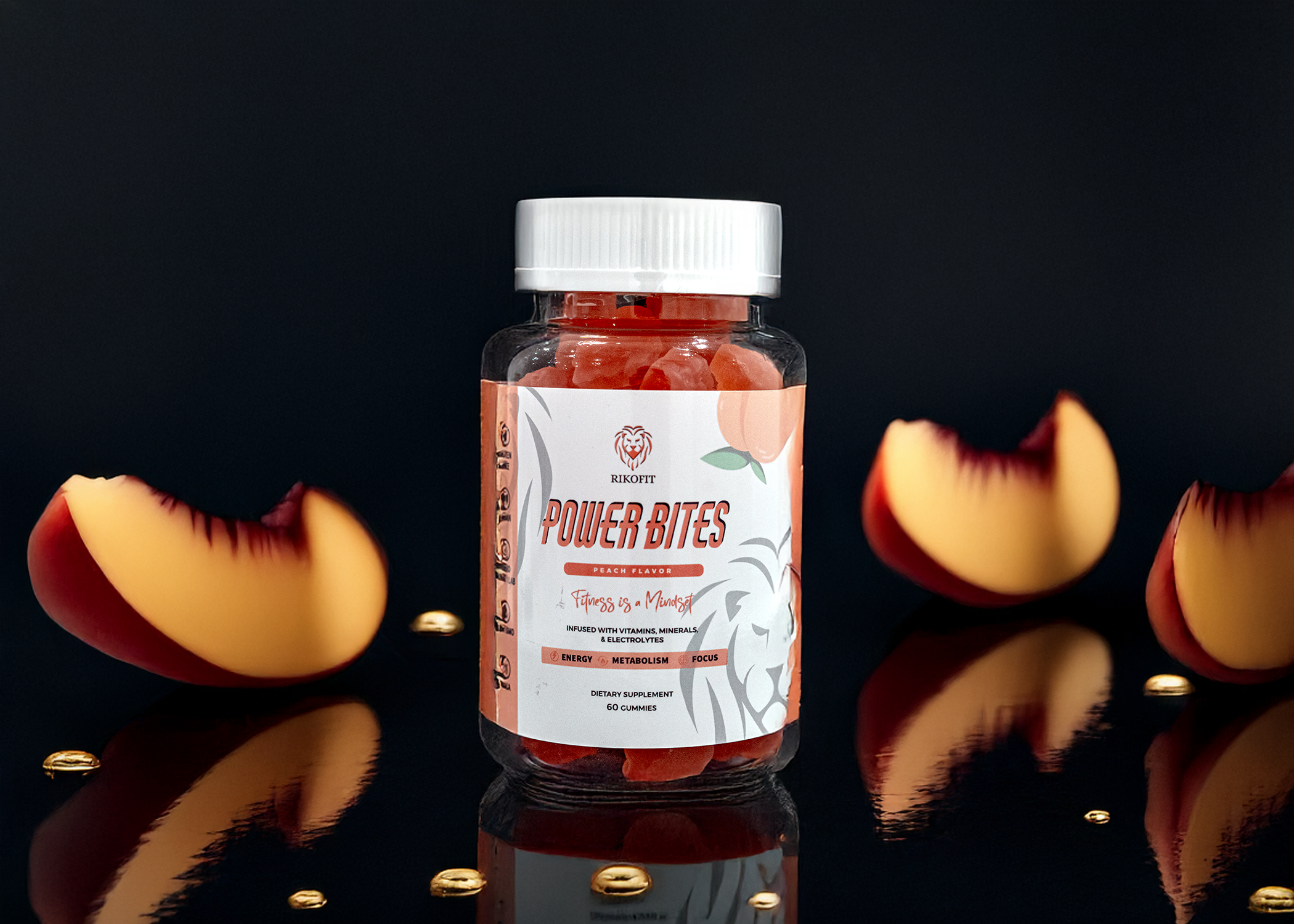 Peach Lion PowerBites