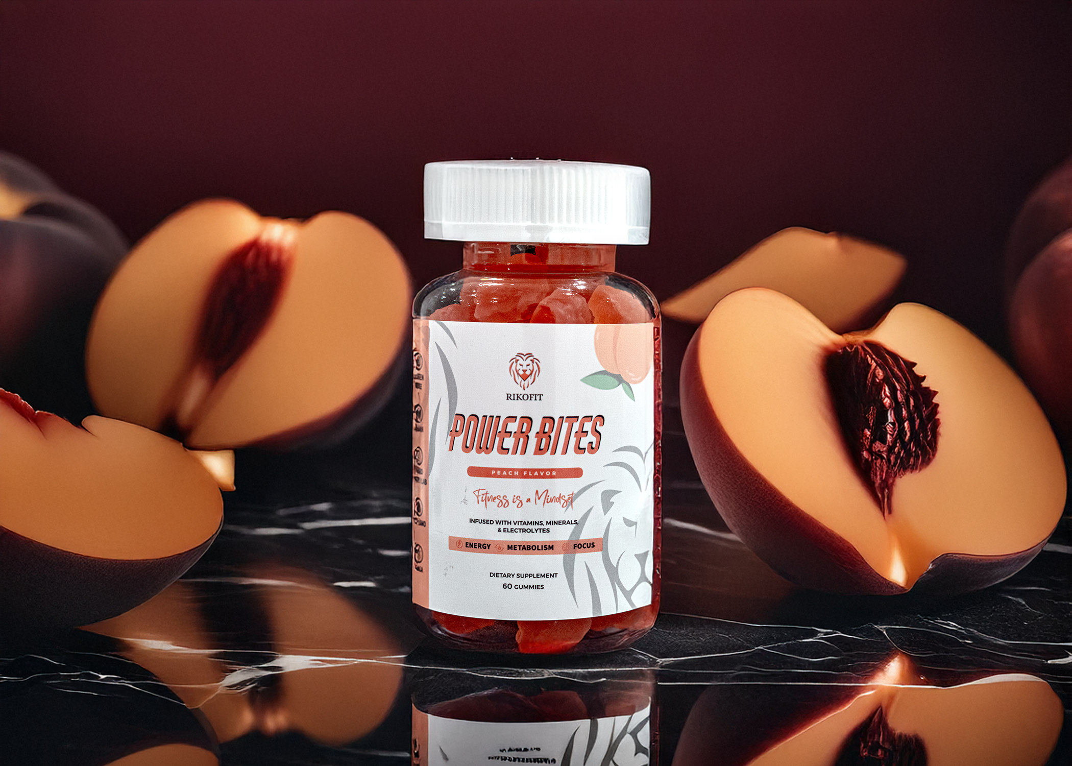 Peach Lion PowerBites